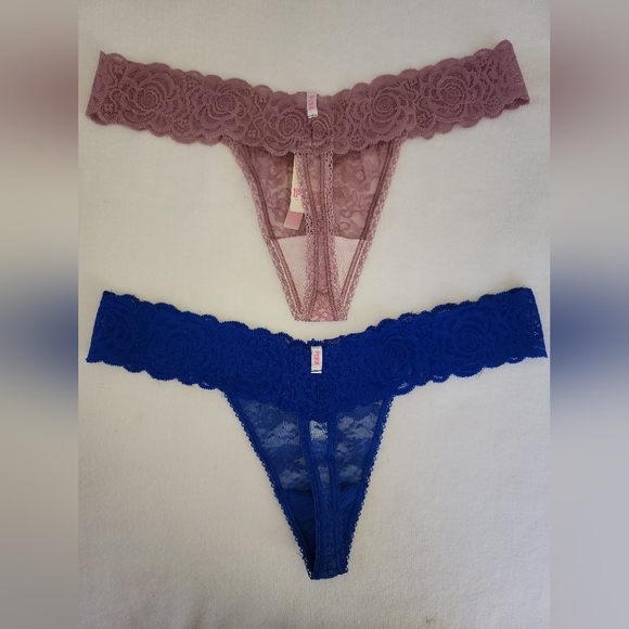 PINK Lace Thong Panty Set NWT/NWOT - Picture 10 of 10